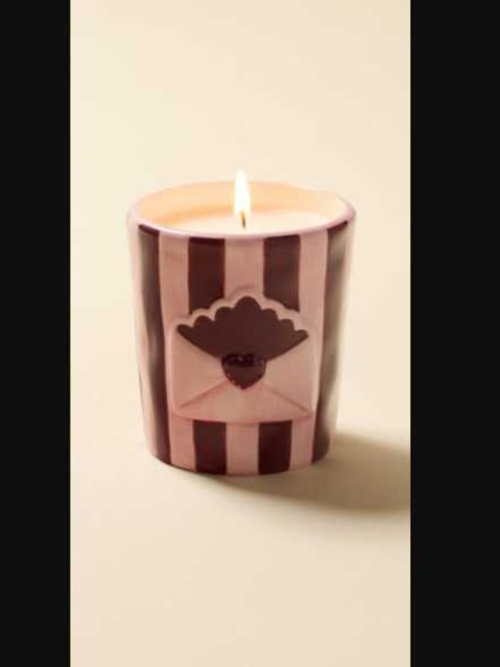 New Urban Outfitters love letter 7oz scented candle in Blush Noir